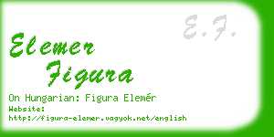 elemer figura business card